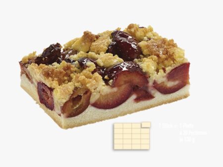 Pflaumenstreusel-Schnitte(3x20Portionen)