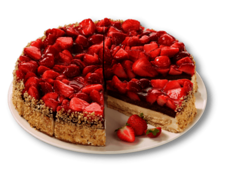 Feinster Erdbeerfruchtkuchen