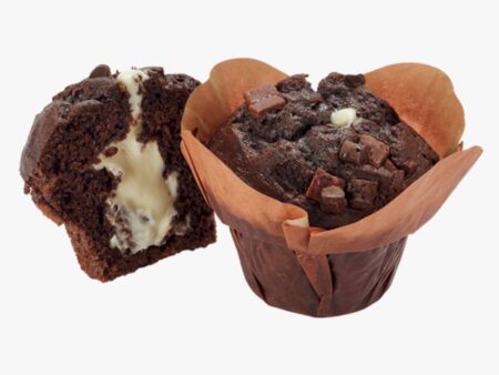 Gefüllter Triple Chocolate Muffin