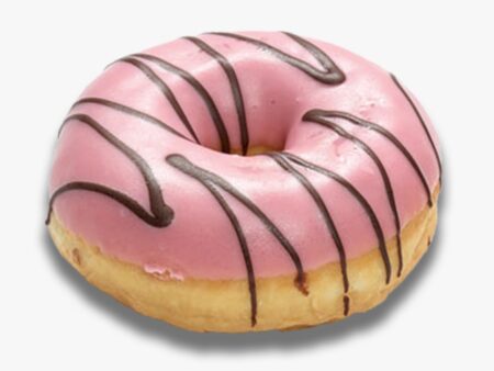 Raspberry Filled Ring Donut